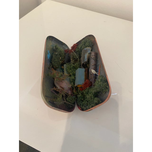 Folk Art 1970s Marvin Tate Mini Diorama Sculpture in Eyeglasses Case For Sale - Image 3 of 6