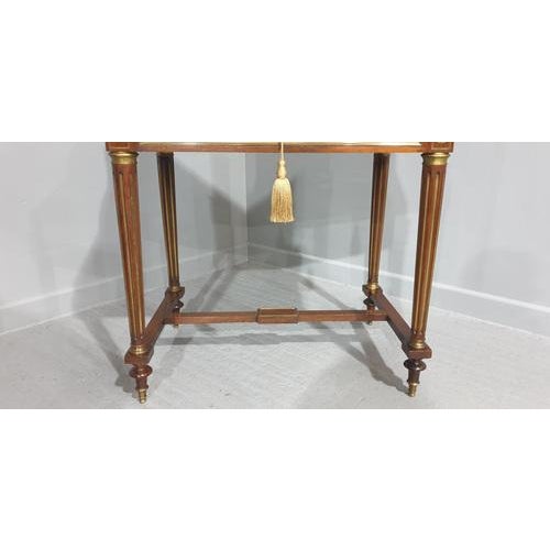 Brass Inlaid Ladies Bureau Desk For Sale - Image 17 of 18