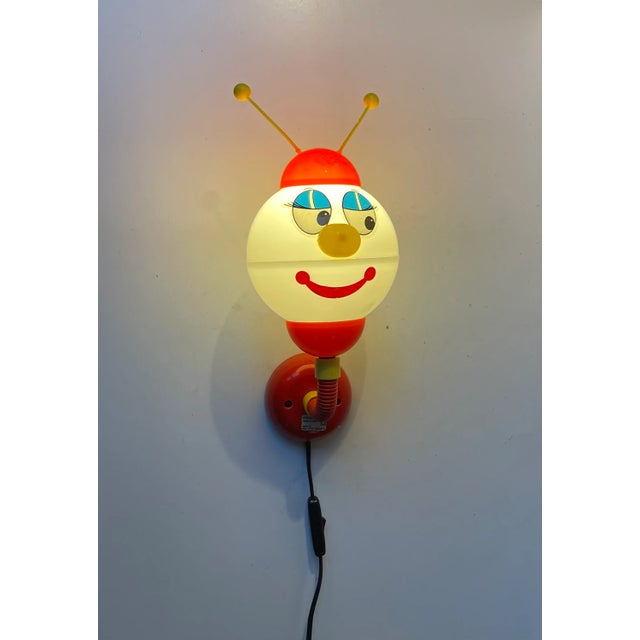 Vintage Robot Plastic Wall Lamp from Stilfer Milano, 1970s For Sale - Image 3 of 8