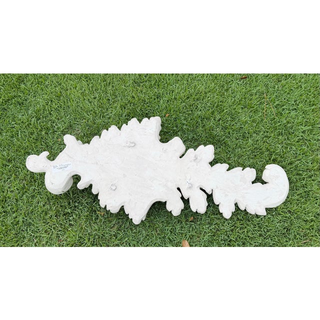 Sculpture Materials Vintage Giant 36” Acanthus Leaf Architectural Wall Planter / Wall Pocket For Sale - Image 7 of 11