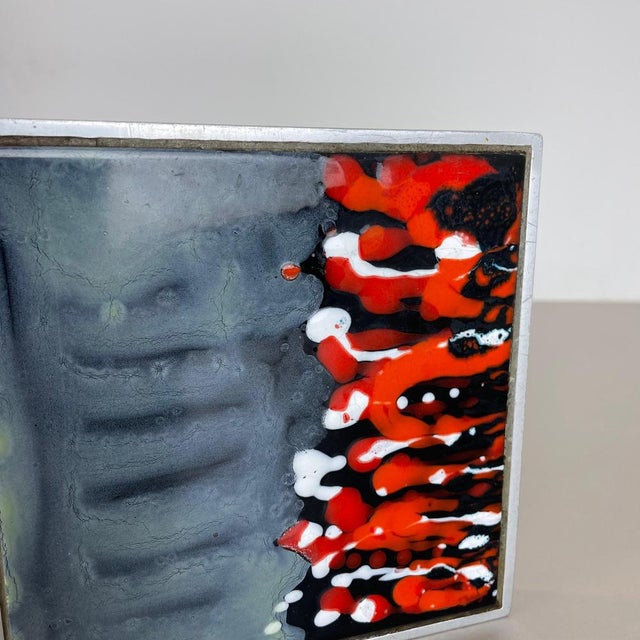 Brutalist Metal and Ceramic Door Push Handle from Juliette Belarti, Belgium, 1970s For Sale - Image 14 of 18