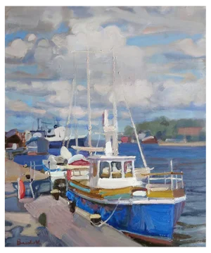 Valery Bayda, Yachts, 2019, Oil on Canvas
