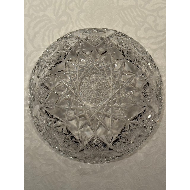 Late 19th Century American Brilliant Period Matching Crystal Bowls - a Pair For Sale In Los Angeles - Image 6 of 12