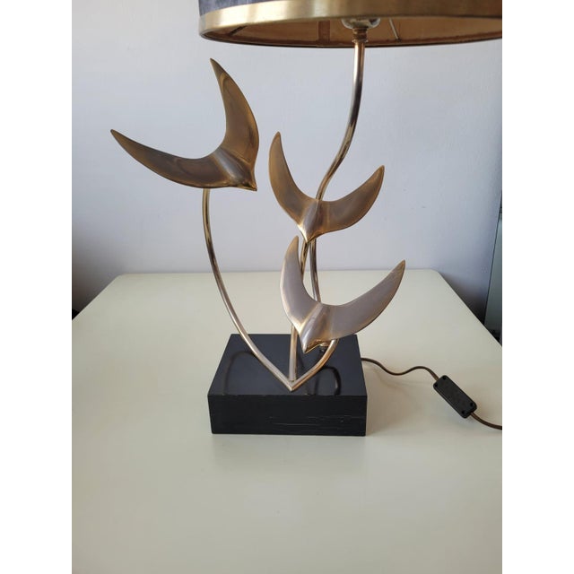Flight of Wild Geese Sculpture Lamp, France, 1970s For Sale - Image 12 of 18