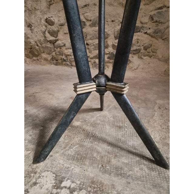 Art Deco French Bistro Table with Rex Bakelite Top, 1940 For Sale - Image 17 of 18