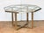 Metal Italian Modern Octagonal Center Table of Chrome and Brass With Glass Top For Sale - Image 7 of 9