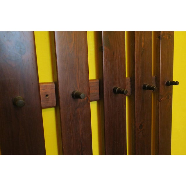 Mid-Century Modern Mid-Century Wall-Mounted Coat and Hat Rack, 1960s For Sale - Image 3 of 10
