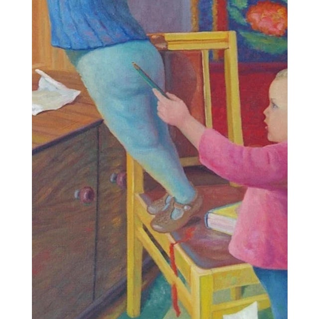 Soviet Children Portrait Painting, Ukrainian Artist, 1962 105-86 For Sale - Image 6 of 6