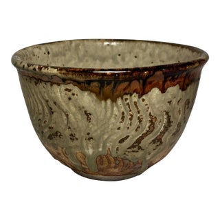 1997 Genuine Lance Henriksen Studio Pottery Chateau Crocodile Gluttenware Bowl For Sale