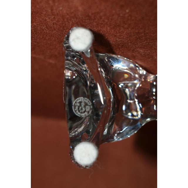 Vintage Baccarat Dog Crystal Figurine Paperweight For Sale - Image 11 of 12