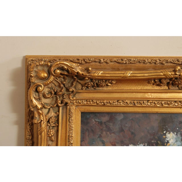 Mid 20th Century Impressionist Painted Floral Still Life, Signed 'T. Denver' For Sale - Image 5 of 13