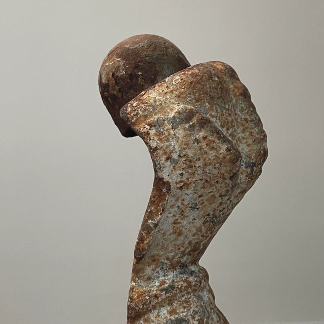 Antique Pair of Cast Iron Patinated Leg Bookends For Sale - Image 4 of 6