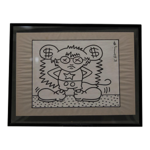 Mid 20th Century Marker on Paper - Keith Haring