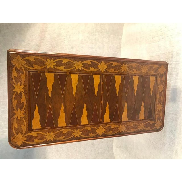 18th Century Italian Marquetry Backgammon Game Table For Sale - Image 4 of 7
