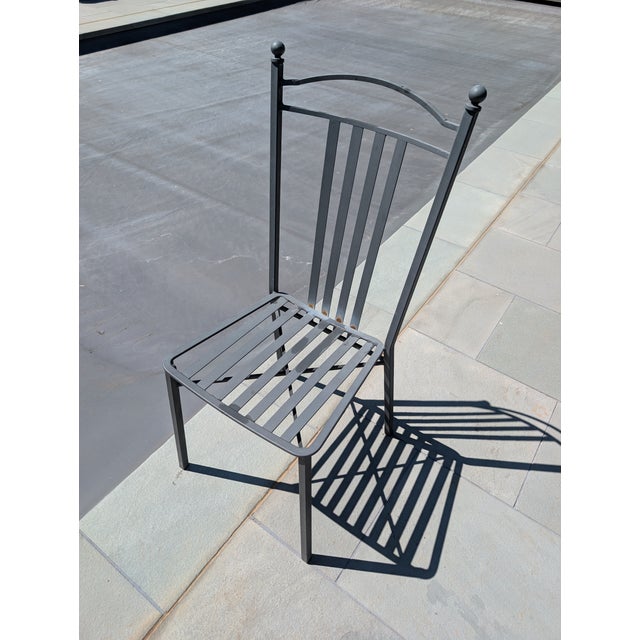 Handmade Sicilian Lava Stone Table & 4 Chairs For Sale In San Francisco - Image 6 of 8