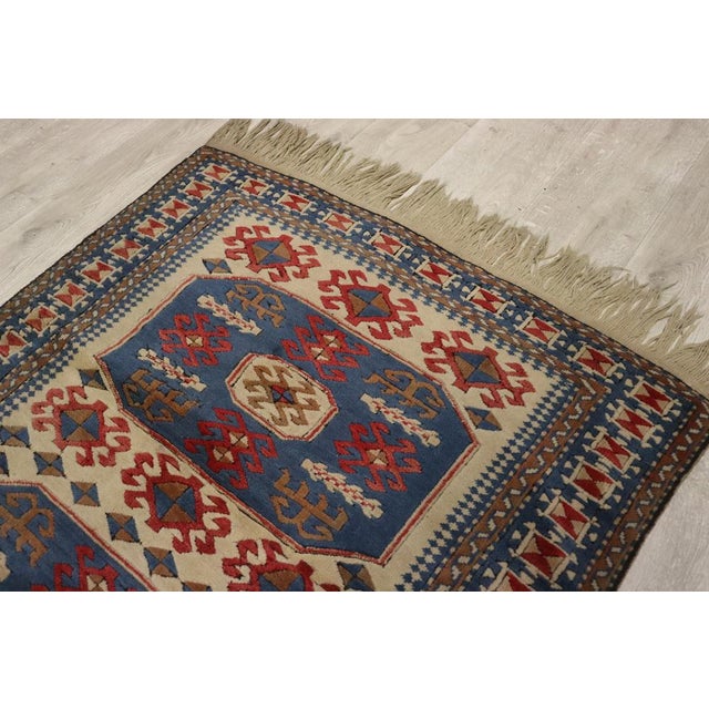 Vintage Turkish Hand Knotted Rug, 1950s For Sale - Image 6 of 18