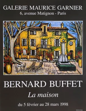 1998 Bernard Buffet Garnier Gallery Poster
