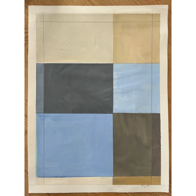 Lake Series, Abstract Landscape Work on Paper by Bryan Young For Sale - Image 4 of 11