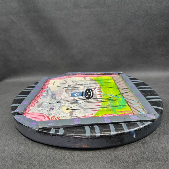 "Vaudeville Dreams", Quirky Folk Art Dancing Spider Painting by Jim Kopp For Sale - Image 9 of 10