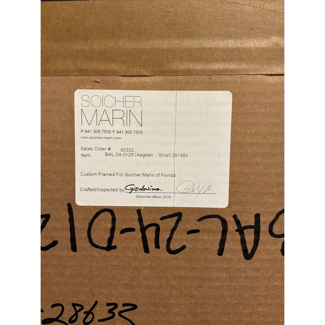 Soicher Marin - Alan Kingsbury Aegean Giclee Framed. For Sale In Atlanta - Image 6 of 6