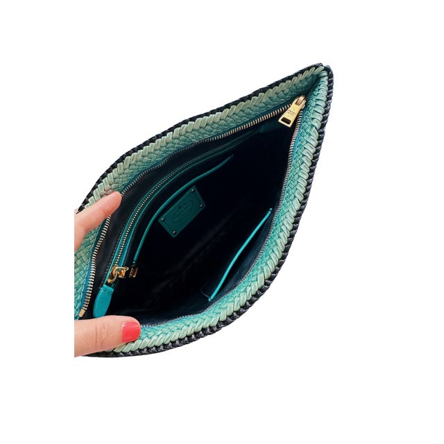 Vintage Prada Madras Clutch For Sale - Image 11 of 14