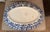 Blue Vintage Italian Blue and White Spongeware Oval Serving Platter Made in Italy Rustic European Farmhouse For Sale - Image 8 of 10
