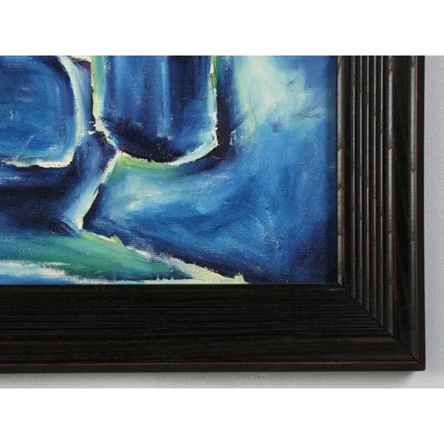 Paint Acrylic Painting Attributed to Roland David For Sale - Image 7 of 8