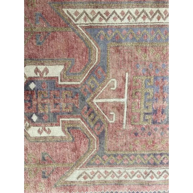 Vintage Faded Turkish Rug For Sale - Image 4 of 18