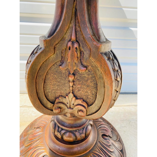 1950s Mid Century Reverse Painted Mirror Side Table For Sale - Image 5 of 13