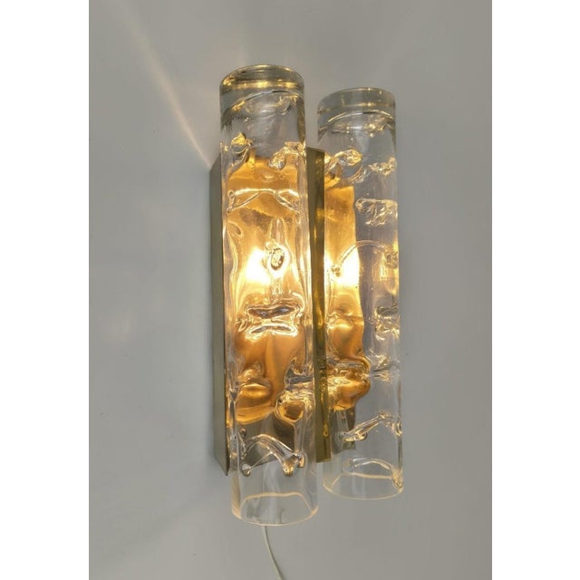 Ice Glass Wall Lights from Doria Leuchten, Germany, 1970s, Set of 2 For Sale - Image 10 of 18