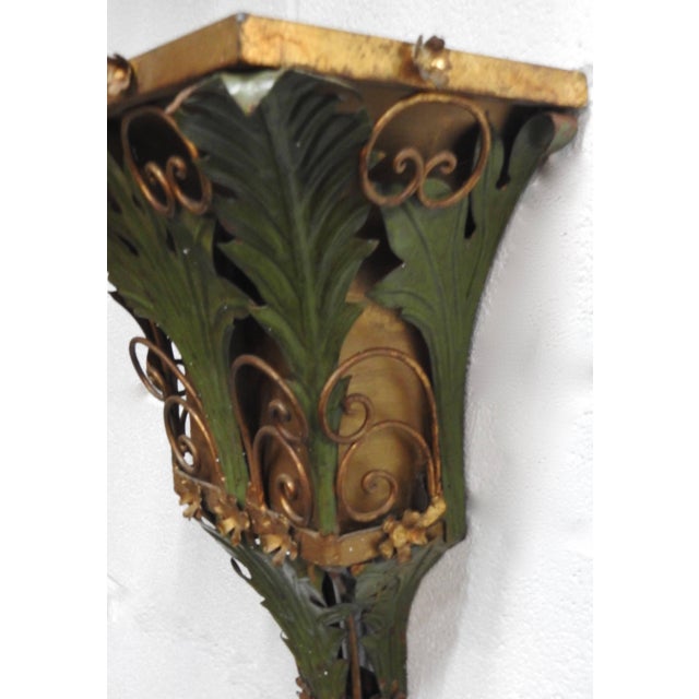 Italian Hand-Painted Italian Wall Planter For Sale - Image 3 of 9