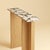 The Maha is a Calacatta Viola marble and oak console table, a slim, upright table made to sit against a wall in which a...