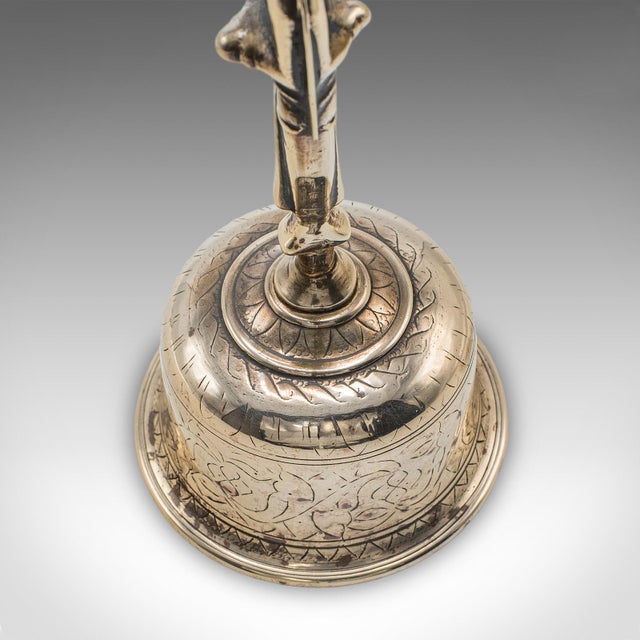 Antique Maid's Calling Bell, Indian, Bronze, Hanuman Deity, Ghanta, Victorian For Sale - Image 10 of 10