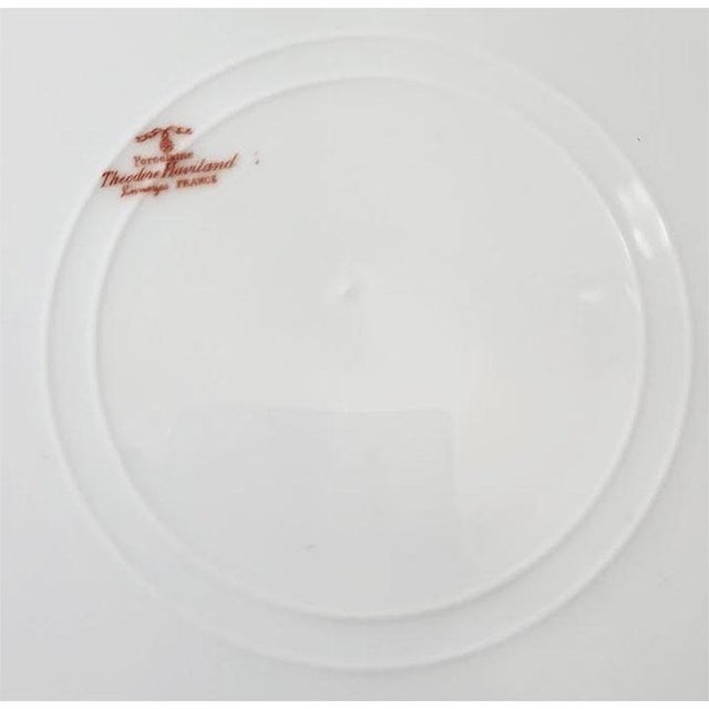French Country Limoges Schleiger 146a TheodoreHaviland Fine French Porcelain Salad Plates - Set of 8 For Sale - Image 3 of 4