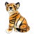 Life-Size Italian Style Ceramic Tiger Cub – Maximalist / Safari For Sale