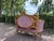 1940 French Louis XVI Gold Beech Rose Velvet Settee For Sale - Image 17 of 18
