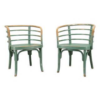 Set of Bauhaus Armchairs by Josef Frank for Thonet, 1930s For Sale