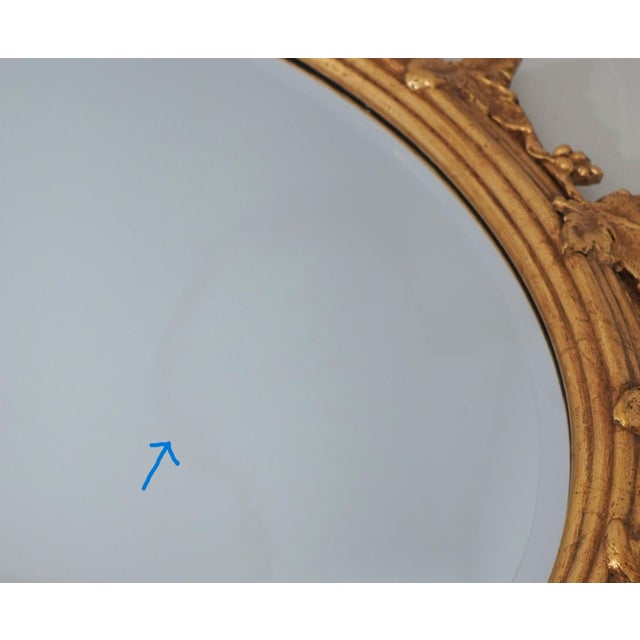 Gold Pair Friedman Brothers Gold Frame Grapevine Mirrors For Sale - Image 8 of 10