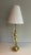 Brass Table Lamp Representing a Stylished Woman For Sale - Image 4 of 13