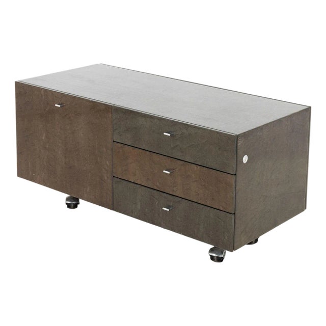 Saporiti Italia Bird's Eye Maple Credenza For Sale