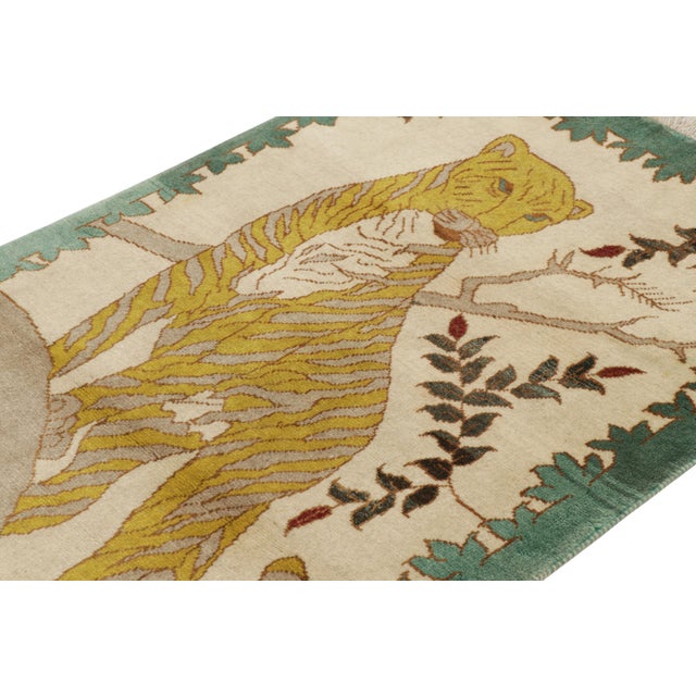 This vintage 5x3 Persian Gabbeh rug is the latest grand entry to Rug & Kilim’s curation of iconic tribal pieces. Hand-...