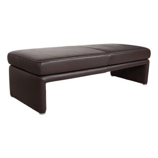 Raoul Ottoman in Brown Leather from Koinor For Sale