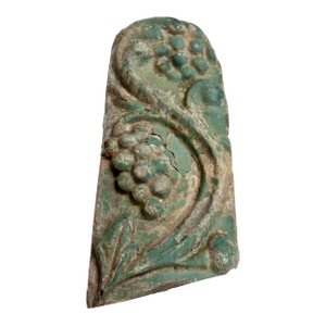 Antique Pressed Tin Grape Decorative Panel