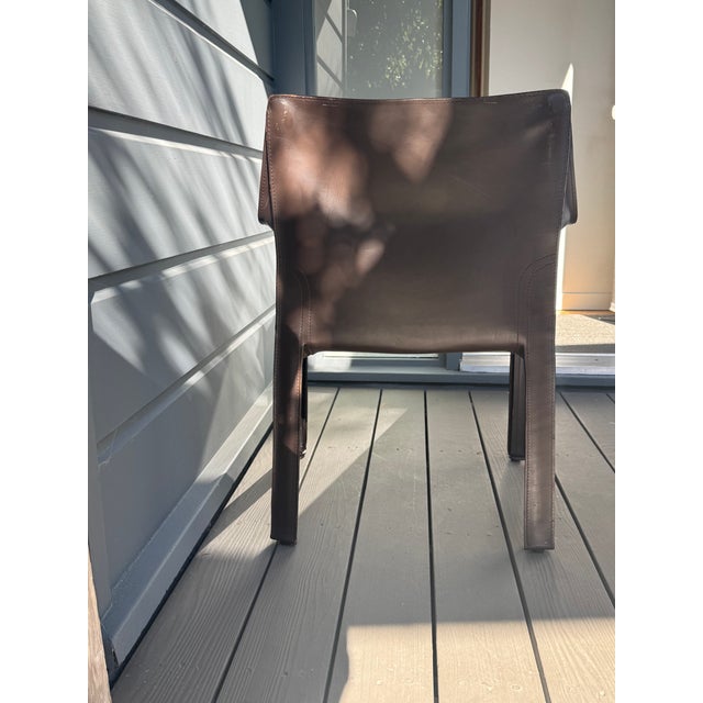 1990s Mario Bellini Cab Arm Chair (2) 1990s. For Sale - Image 5 of 17