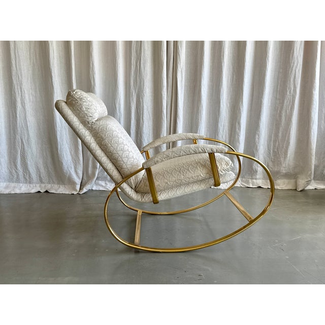 1970s Mid-Century Modern Rocking Chair by Guido Faleschini, Italy, 1970s For Sale - Image 5 of 18