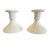 1960s Milk Glass Candlestick Holders- a Pair For Sale