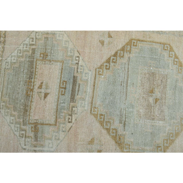 Textile 1970s Vintage Handmade Wool Cotton Turkish Beige Runner Rug For Sale - Image 7 of 11