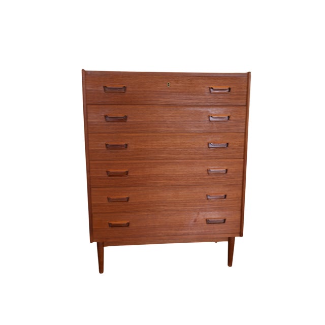 Brown Danish Model 130 Chest of Drawers by Gunni Omann for Omann Jun Møbelfabrik, 1960s For Sale - Image 8 of 11