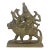 Vintage Brass Statue of Hindu Goddess Durga Riding a Lion a Symbol of Strength Protection and Motherhood Shiva For Sale