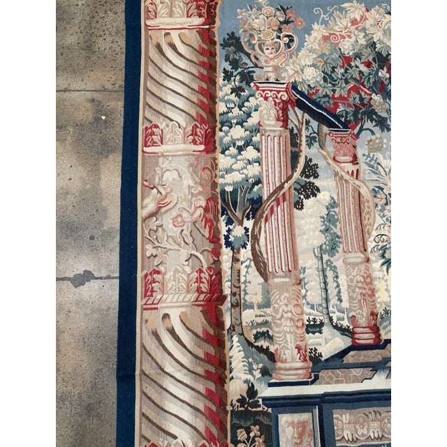 Textile Vintage 2000 Classical Garden Tapestry For Sale - Image 7 of 9